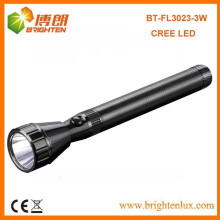 Hot Sale alta potência de feixe longo XPE cree 3watt Metal mais poderoso levou lanterna recarregável
